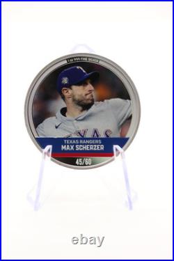 Max Scherzer MLB Trading Coin 1 oz Silver Niue NZ Mint 45/60.999 Pure 2024