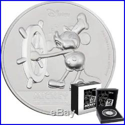 Mickey Mouse 90th Anniversary 2018 Niue 2oz high relief proof silver coin