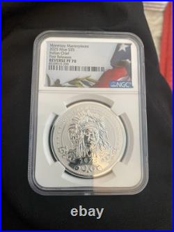 Monetary Masterpieces 2025 Niue S$5 Indian Chief First Releases. REVERSE PF 70 Monetary Masterpieces 2025 Niue S$5 Indian Chief First Releases. REVERSE PF 70