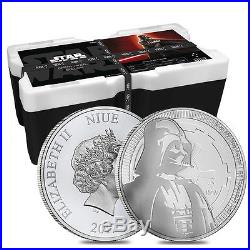 Monster Box of 250 2017 1 oz Niue Silver $2 Star Wars Darth Vader BU 10 Tube