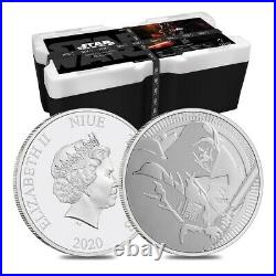 Monster Box of 250 2020 Niue 1 oz Silver Star Wars Darth Vader Coin BU 10