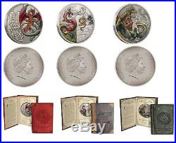 Mythical Dragons Red Dragon + The Four Dragons + The Norse 2oz Silver Coins