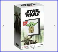 NEW IN STOCK 2022 Niue Star Wars Master YODA Chibi 1 oz Silver Proof Coin OGP