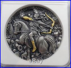 NGC MS70 2018 Niue White Horse 2oz Antique Silver Coin First Releases