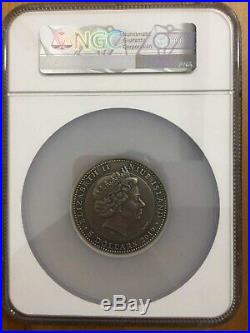 NGC MS70 Niue 2019 Warriors Japan Samurai High Relief Antiqued Silver Coin 2oz