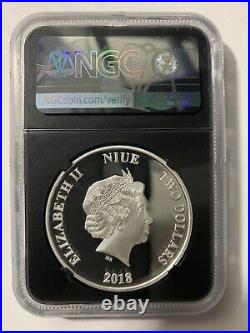 NGC/PF69 Ultra Cameo 2018 Niue- Jabba The Hutt- 1oz silver coin