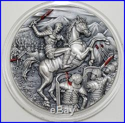 NIUE 2017 2 Oz Silver SPARTACUS Ultra High Relief Coin