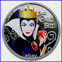 NIue 2018 1 OZ Silver Proof Coin- Disney Villains Evil Queen