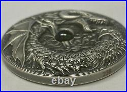 NORSE DRAGON SERIES 2019 2 oz $2 Ultra High Relief Antique Silver Coin Niue