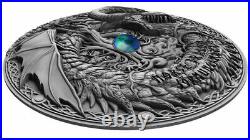 NORSE DRAGON SERIES 2019 2 oz $2 Ultra High Relief Antique Silver Coin Niue