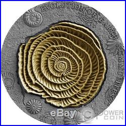 NUMMULITES Evolution of Earth 2 Oz Silver Coin 2$ Niue 2017
