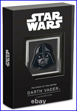 New! 2021 Star Wars Darth Vader 1 oz. 999 silver coin NUIE COA & OGP
