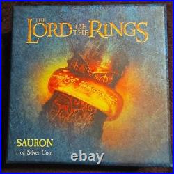 New Zealand Mint 2021 Niue LOTR Sauron 1 oz. 999 Silver Proof Coin