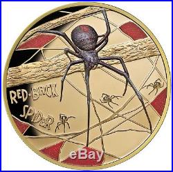 Niue 100 Dollar 2018 Red-Back Spider Deadly Dangerous Sonderausgabe 1 Oz Gold PP