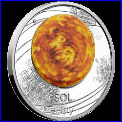Niue 1 Dollar 2019 Die Sonne Sonnensystem (1.) 1 Oz Silber PP