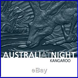 Niue 1 Dollar 2019 Känguru Australia at Night 1 Oz Silber BP