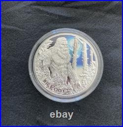 Niue 1 Troy oz Pure Silver Bigfoot Sasquatch Coin 2024 Proof Mintage 750 Niue 1 Troy oz Pure Silver Bigfoot Sasquatch Coin 2024 Proof Mintage 750