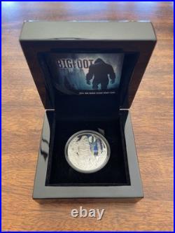 Niue 1 Troy oz Pure Silver Bigfoot Sasquatch Coin 2024 Proof Mintage 750 Niue 1 Troy oz Pure Silver Bigfoot Sasquatch Coin 2024 Proof Mintage 750