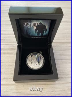 Niue 1 Troy oz Pure Silver Bigfoot Sasquatch Coin 2024 Proof Mintage 750 Niue 1 Troy oz Pure Silver Bigfoot Sasquatch Coin 2024 Proof Mintage 750
