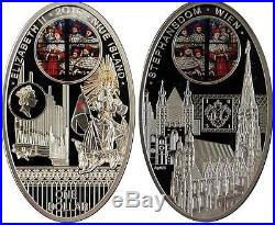Niue 2010 2011 Gothic Cathedrals 8 x 1$ Silver Coin Set MINTAGE 150 SETS ONLY