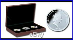 Niue 2010 $2 Celebrate Peanuts 60th Anniversary 3x 1 Oz Silver Proof Coin Set