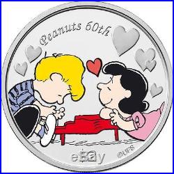 Niue 2010 $2 PEANUTS 60th Anniversary Snoopy 3 x 1 Oz Proof Silver Coin Set