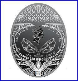 Niue 2011 1$ LOVE LOVE LOVE Imperial Eggs Faberge PROOF Silver Coin