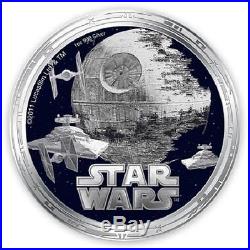 Niue 2011 $2 Star Wars Darth Vader 4 x 1 Oz Silver Proof Coin Set