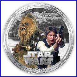 Niue 2011 $2 Star Wars Millennium Falcon 4 x 1 Oz Silver Proof Coin Set