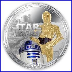 Niue 2011 $2 Star Wars Millennium Falcon 4 x 1 Oz Silver Proof Coin Set