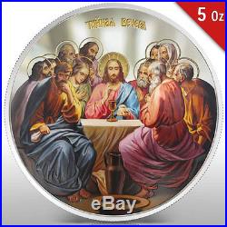 Niue 2012 10$ Icon The Last Supper 5 Oz Proof Silver Coin
