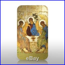 Niue 2012 2$ ANDREI RUBLEV 4 x 1 Oz Silver Coin ICON SET with CONVEX SHAPE