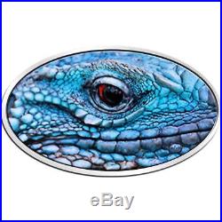Niue 2012 2$ BLUE IGUANA XL Ultra High Relief 1oz Silver Coin LIMITED
