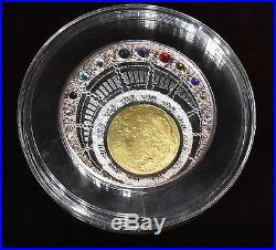 Niue 2013 $100 Magic Year of HAPPINESS SWAROVSKI Crystals 400g 13oz SILVER COIN