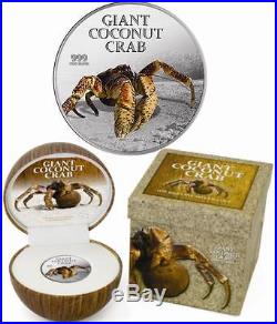 Niue 2013 2$ Giant Coconut Crab 1oz Proof Silver Coin LIMIT 5000