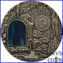 Niue 2013 2$ SECRETS OF LICHTENSTEIN Crystal Art Castle Window Silver Coin 2Oz