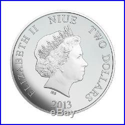 Niue 2013 2$ Ukraine Future Euromaidan 1oz Proof Silver Coin LIMITED MINTAGE