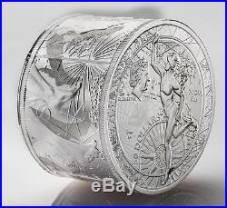 Niue 2013 $50 Fortuna Redux Mercury Cylinder-shaped 6oz Silver Proof Coin Gilded