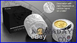 Niue 2013 $50 Fortuna Redux Mercury unique Cylinder Shaped Proof Silver Coin 6Oz