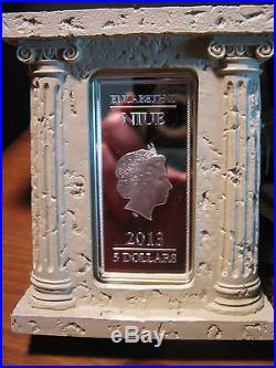 Niue 2013 5$ Gods of Ancient Greece Zeus 2 oz Proof Silver Coin LIMITED