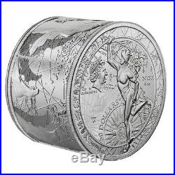 Niue 2013, Fortuna Redux Mercury 3D, $50, 6oz Silver proof cylinder shaped coin
