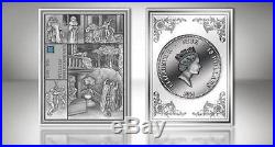 Niue 2014 $15 Shakespeare's Romeo and Juliet 3 Oz Silver Coin with Nano Jems