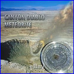 Niue 2014 1$ Canyon Diablo Meteorite 1oz Antique Finish Silver Coin