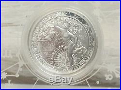 Niue 2014 25$ Silver Mini Fortuna Redux Mercury First Cylinder Shape Proof Coin