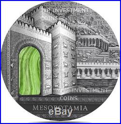 Niue 2014 2$ Imperial Art Mesopotamia 2 Oz Silver Coin with real Agate LIMIT 500