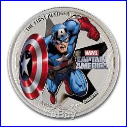Niue 2014 $ 2 Marvel Comics The Avengers 4x1 Oz Silver Proof Coin Set with Box