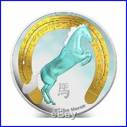 Niue 2014 $2 Year of the Horse 1 Oz Proof Silver Coin MINTAGE 1500 ONLY