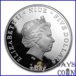 Niue 2014 $5 Batman 75 Years of Anniversary Proof Silver Coin 2Oz