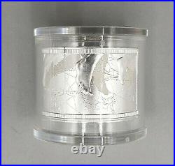 Niue 2014 Fortuna Redux Mercury Cylinder-Shaped 3 oz. Silver Proof Coin