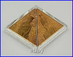 Niue 2014 Great Pyramids Masterpiece of Mint Art Gold-Plated Silver Coin